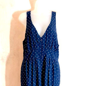 Madewell V-Back Polka dot  Jumpsuit